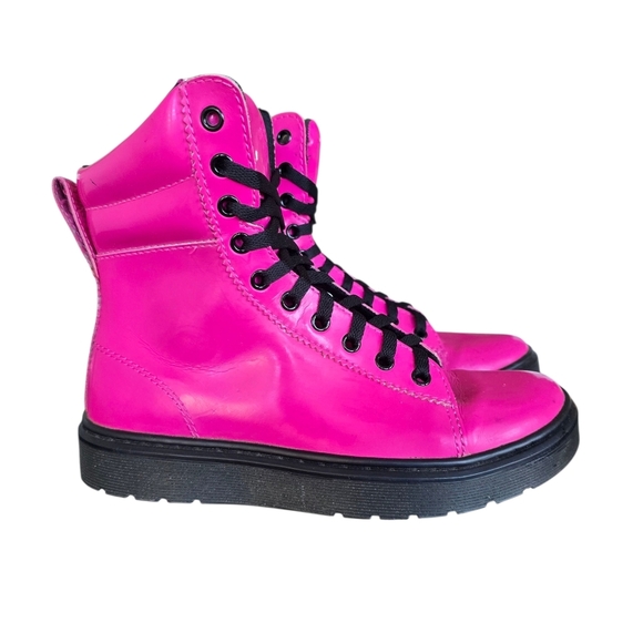 Dr. Martens Shoes - Dr. Martens Pink Combat Boots